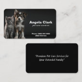 Katze, Hund oder Haustier zu Fuß / Visitenkarte zu (Vorne/Hinten)