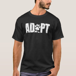 Katze Hund Pfote Rettung Katze Hund Liebhaber Tier T-Shirt