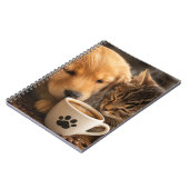 Katze Hund und Kaffee Notizblock (Linke Seite)
