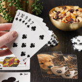 Katze Hund und Kaffee Spielkarten (In Situ)