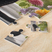 Katze Hunde Blume Gartenpuzzle Puzzle (Seite)