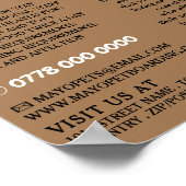 Katze & Hunde, Boarding für Haustiere Poster (Ecke)