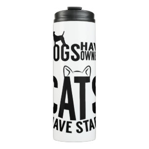 Katze Hunde haben Besitzer Katzen haben Personal Thermosbecher