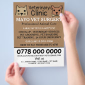 Katze & Hunde, Tierarzt, Veterinärdienst Flyer (Hand)