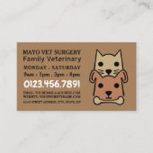 Katze & Hunde, Tierarzt, Veterinärdienst Visitenkarte (Vorderseite)