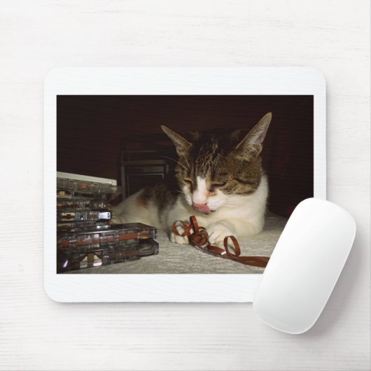 Katze hungrig für Kassetten Mousepad (Mit Mouse)