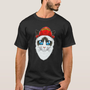 Katze I Fireman Katze I Feuerwehrmann Ragdoll Katz T-Shirt