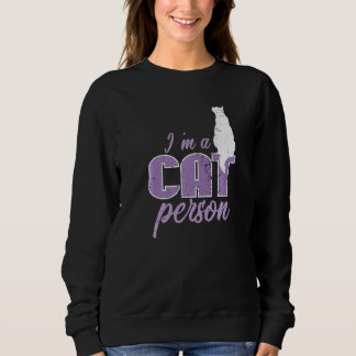Katze Ich Bin Eine Katzenperson Sweatshirt