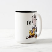 KATZE ICH BIN OK, Funny Cat Geschenk, Crazy Cat La Zweifarbige Tasse (VorderseiteRechts)