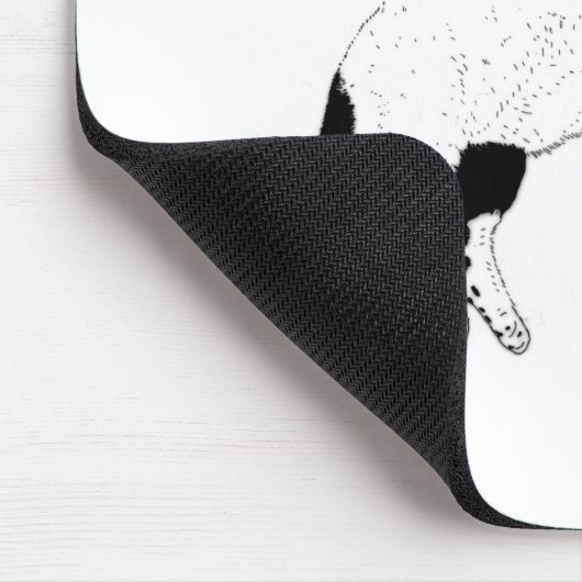 Katze, "ich vergeude mein Leben" Mousepad (Ecke)