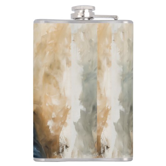 Katze im Anzug Flachmann (Rückseite)