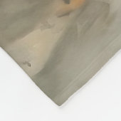 Katze im Anzug Fleecedecke (Ecke)