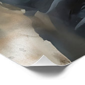 Katze im Anzug Fotodruck (Ecke)