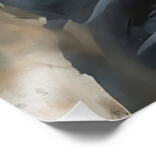 Katze im Anzug Fotodruck (Ecke)