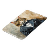 Katze im Anzug Magnet (Linke Seite)