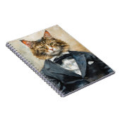 Katze im Anzug Notizblock (Rechte Seite)