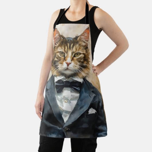 Katze im Anzug Schürze (InSitu)