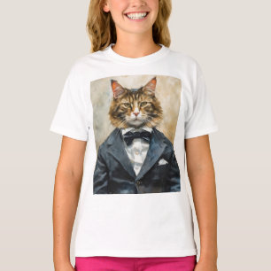 Katze im Anzug T-Shirt