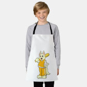 Katze im Baseball mit Baseballschläger Schürze (Getragen)