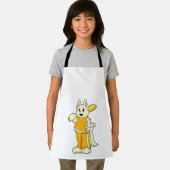 Katze im Baseball mit Baseballschläger Schürze (Insitu)