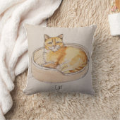 Katze im Bett Kissen (Decke)