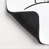 Katze im Bettmaus, niedliche Katze im Bett Mousepad (Ecke)