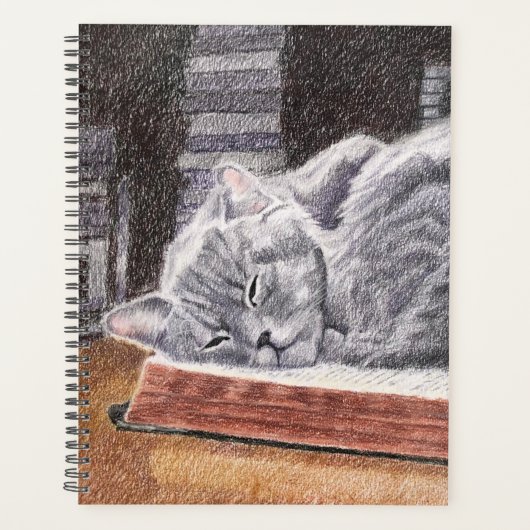 Katze im Buchladen Planer (Vorderseite)