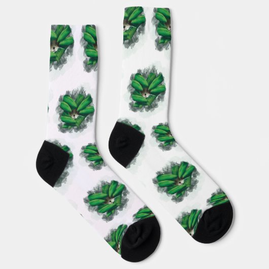 Katze im Bushes Socken (Rechts)