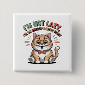 Katze im Energiesparmodus Button (Vorderseite)