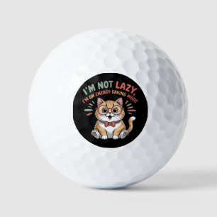 Katze im Energiesparmodus Golfball