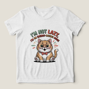 Katze im Energiesparmodus Tri-Blend Shirt