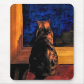 Katze im Fenster Mousepad (Vorne)