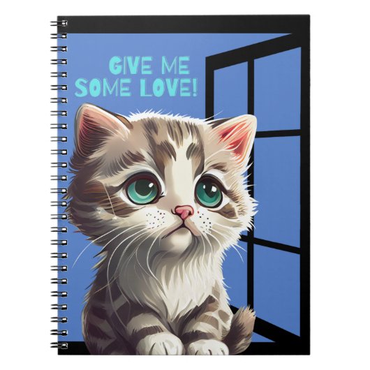 KATZE IM FENSTER NOTIZBLOCK (Vorderseite)