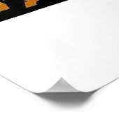 Katze im Fenster Poster (Ecke)