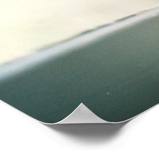 Katze im Fenster Poster (Ecke)