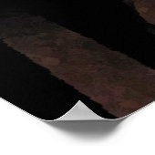 Katze im Fenster Poster (Ecke)