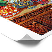 Katze im Gartenzimmer von Louis Wain Poster (Ecke)