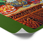 Katze im Gartenzimmer von Louis Wain Poster (Ecke)