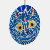 Katze im gotischen Stil, Louis Wain Keramik Ornament (Rechts)
