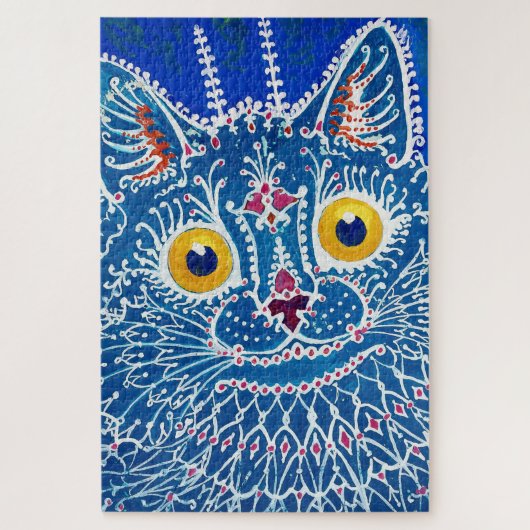 Katze im gotischen Stil, Louis Wain Puzzle (Vertikal)