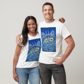 Katze im gotischen Stil, Louis Wain T-Shirt (Unisex)