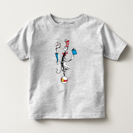 Katze im Hat Balancing Act Kleinkind T-shirt (Vorderseite)