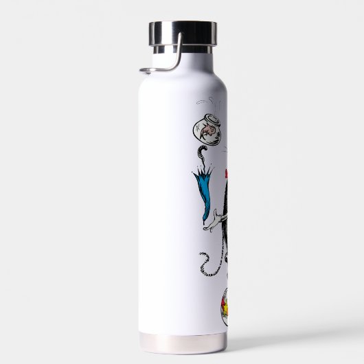 Katze im Hat Balancing Act Trinkflasche (Rechts)