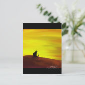 Katze im Herbst - Herbst - Herbst Postkarte (Stehend Vorderseite)