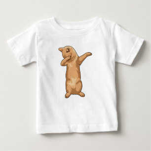 Katze im Hip Hop Dance Dab Baby T-shirt