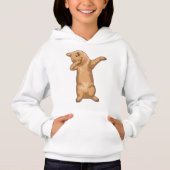 Katze im Hip Hop Dance Dab Hoodie (Vorderseite)