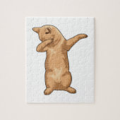 Katze im Hip Hop Dance Dab Puzzle (Vertikal)