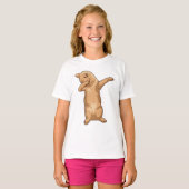 Katze im Hip Hop Dance Dab T-Shirt (Vorne ganz)