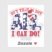 Katze im Hut | Aber das kann ich nicht alles Aufkleber (Blatt)