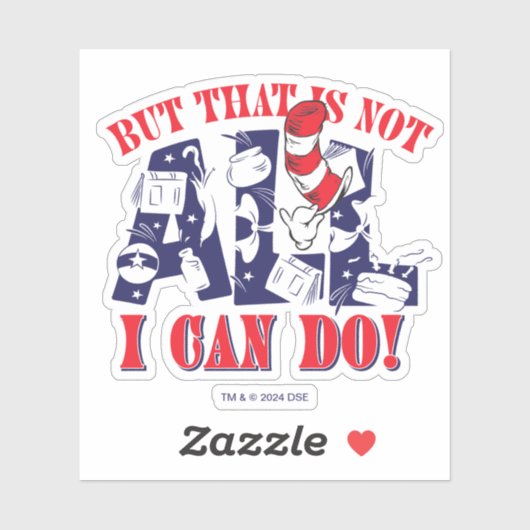 Katze im Hut | Aber das kann ich nicht alles Aufkleber (Blatt)